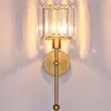 Lámparas de pared Lámpara de cristal moderna Lámpara de aplique de pájaro dorado para sala de estar Baño Iluminación interior para el hogar Decoración Bombilla no incluida