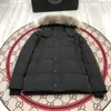 Hiver hommes doudounes vestes de créateurs Coyote fourrure coupe-vent extérieur Jassen vêtements d'extérieur à capuche Fourrure Manteau doudoune manteau