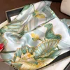 Scarves Fashion Bandana Lady Hair 70cm Silk Scarf For Ladies Shawl And Wraps Print Neckerchief Women Hijab Accessories 2023