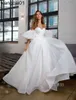 Festklänningar Romantiska organza Bröllopsklänningar Detachab Puff Seves Egant Sweet A-Line Bridal Dress Princess Klänningar Vestido de Noiva 2022 0408H23