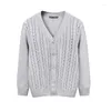 Men's Sweaters Cotton Cardigan Man Warm Coat Autumn Winter Rib Knit Top Korean Fashion V Neck Knitted Cardigans Knitwears
