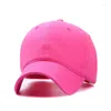 Ball Caps COZOK Unisex Cotton Baseball Cap Korean Fluorescent Green Pink Color Spring Autumn Sport Hat Sun Hip Hop Hats Wholesale