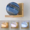 Lampade da parete Lampada in legno giapponese Nordic Starry Sky Planet Sconce Camera dei bambini Camera da letto Comodino Luci in vetro per la decorazione domestica