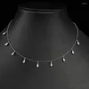 Catene Trendy Rhomb Pendant Ball Chain Choker Collana impilabile per le donne Fidanzata Moglie Regalo JL1906