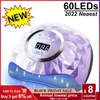 Nageldrogers 60leds nageldroger LED NAIL LAMP UV -lamp voor het genezen van alle gel nagellak met bewegingsdetectie manicure pedicures salon gereedschap machine 230407