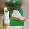 Designer Bottega Nuovo stile Vulcan Scarpe di tela di lusso Uomo Donna moda vintage Sneakers alte in nylon con lacci Suola in gomma Scarpe da ginnastica taglia 35-45