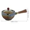 Dinnerware Sets Chinese Kungfu Tea Pot 360 Degree Rotation Teapot Teaware Kettle For Loose