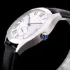 41 mm napęd de WGNM0003 zegarki białe tarcze Szwajcarski kwarc męski zegarek Rose Gold Case Brown skórzany pasek sportowy na rękę wysokie Quality250i