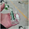 Sigara Boruları Mini Recycler Cam Su Bong Bongs Bubbler Percolator El Sanatları 14mm Ortak Harnaklar Damla Teslimat Ev Bahçe Ev Dhfib