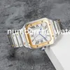 2023 Часы дизайнерские мужские часы с бриллиантами 40 мм Автоматические механические часы Полностью нержавеющая сталь Светящиеся водонепроницаемые наручные часы