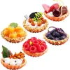 Party Decoration 6 Pcs Birthday Cake Table Top Decor Artificial Food Display Pvc Dessert Ornament Fake