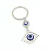 Кольца для ключей оптом со стразами Lucky Eye Fatima Hand Keychain Автомобильный брелок Синий Турецкий Злой Брелок Для Женщин Мужчин Ювелирные Изделия Dhgarden Dhkke