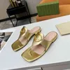 Fashion Designer Sandals Leather High-heeled Slippers Women GGity Classic Flip-Flops Summer safcxv