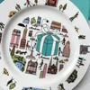 Tallrikar Fifth Avenue Bone China Plate 2st Set Steak Western Breakfast Dinner Dishes Wedding Christmas Gift to Gish Box