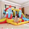 Château sautant gonflable à vendre avec toboggan fusée Bounce House Funhouse avec souffleur à balles pour enfants jeu en plein air Moonwalk Jumper cadeaux d'anniversaire de fête dans le jardin