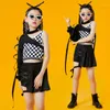 Stage Wear Fashion Jazz Dance Practice Clothes Single Sleeved Kpop Outfits For Girls Childen Cheerleading Hip Hop Clothing DQS12493
