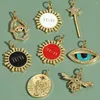 Charms Sun Evil Blue Eye For Jewelry Making Supplies Cute Bee Dijes Gold Color Diy Earrings Bracelet Necklace Excellent Quality