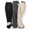 Heren Broek Winter Lamswol Warm Dikker Joggingbroek Mannen Mode Joggers Waterbestendig Casual Plus Fleece Oversize Broek 8XL