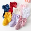 Kids Socks 10 pieces/pack Nebworn baby cotton socks Solid color bow middle tube children's socks Children's accessories Baby floor socks 230408