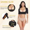 Kol şekillendirici kadınlar üst kol şekillendirici post daha ince sıkıştırma kolları kambur duruş düzeltici üstleri omuz shapewear geri destek 230407