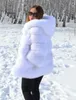 Pele feminina pele sintética imitação de vison casaco de pele falsa novo sólido feminino gola virada para baixo inverno quente pele falsa casaco feminino jaqueta casual roupas femininasL23117