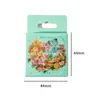 Cadeauverpakking 56 pakjes Groothandel Bloemen Vlinders Literair Klein Vers Decoratief Materiaal Briefpapier Mini Box Verpakte Stickers