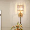 Lámparas de pared Lámpara de cristal moderna Lámpara de aplique de pájaro dorado para sala de estar Baño Iluminación interior para el hogar Decoración Bombilla no incluida