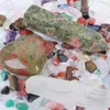 Figuritas decorativas objetos cristal Natural piedra curativa varita mágica Chakra caja Reiki SET colección 1 manualidad para regalo Y0H5