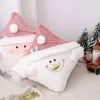 Travesseiro fofo fantasia Navidad Almohada Sofa Decoração de Natal Adeços de neve de neve ainda