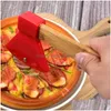 Fruit Vegetable Tools Axe Bamboo Handle Pizza Cutter Rotating Blade Home Kitchen Cutting Tool Inventory Wholesale Drop Delivery Ga Dhufx