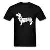 Heren t shirts creatieve Engelse letters ontwerp teckel hond katoen o nek op maat gedrukt t-shirt voor minnaar mannen mode t-shirts xxxl