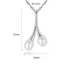 Pearl Pendant Necklace Brand Jewelry European Women S925 Silver Designer Halsband Twisted Chain Collar Chain Women Wedding Party Valentine's Day Gift Geometry SPC