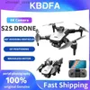 Drony KBDFA Nowy dron S2S 4K HD Dual Camera bezszczotkowe przeszkody w systemie Unikanie silnika Dron rc helikopter profesjonalny składany quadcopter zabawka Q231108