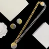 Oro argento bicolore incantesimo catena spessa Cuba girocollo collane braccialetto Banshee placcato oro 18 carati uomo donna orecchini anelli set hiphop rock punk gioielli di design HMS26 --04