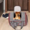 Transportín para perros, gatos, gatitos de viaje, perrera de lados suaves para mascotas para perros pequeños, cachorros, bolsa plegable aprobada por aerolínea para coche