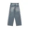 23ss nova moda high street estilo polar hip hop calças de algodão jeans solto respirável carta padrão homens e mulheres y2k5