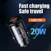 Fast Quick Charging 20W USB C PD Car Charger Auto Power Adapters For IPhone 11 12 13 14 15 Pro Max Samsung S1 Gps Pc