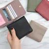 100% Genuine Cow Leather Slim Cardholder Smart Wallet Ladies Simple Cowhide Holders Ultra Thin Wallet Women's Purse L230704