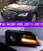 Auto Styling Scheinwerfer Für AUDI A8L 2011-2013 LED Scheinwerfer Projektor Objektiv DRL Kopf Lampe Auto Signal Scheinwerfer