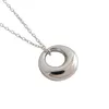 Kettingen Mode Minimalistische Geometrische Cirkel Korte S925 Sterling Zilveren Kraag Ketting Nekketting voor dames