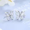 Stud Earrings Butterfly Ear Clips For Women Korean Fashion Jewelry Trendy No Piercing Animal Cute/Romantic Party Gift