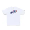 入浴猿TシャツBAPEメンシャツデザイナースプリングスマーコットンプリントスターラベルGダブルヤーンピュアショートスリーブ付き新しいトレンド