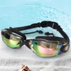 Schwimmbrillen aus Polycarbonat, praktisch, professionelle Schwimmbrillen, Schwimmbrillen, die eng anliegen, für Männer P230408