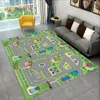 Baby Rugs Playmats Child Playmat Highway Simulated City Traffic Playroom Area Rug Carpet for Home Living Room Bedroom Sofa kids Non-slip Floor Mat 231108