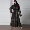 Ethnic Clothing Kaftan Dubai Abaya Black Kimono Cardigan Turkey Islam Hijab Muslim Dress Clothes Women Caftan Jilbab Robe Musulmane Femme