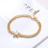 Bracelets porte-bonheur 2023 CZ Zircon étoile pour femmes Boho bijoux mode Bracelet fête cadeau à des amis Mariage accessoires