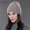 Beanie/Skull Caps ENJOYFUR Dames Herfst Winter Hoeden Elastisch Gebreide Wol Katoen Gorro Effen Veelkleurige Mutsen Cap High-end Schattig Casual Hoeden 231108