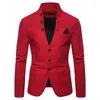 ヨーロッパのメンズスーツ2024leisureファッションとスーツの装飾レジャーカラージャケットジャケット男性