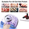 Nageldrogers 60leds nageldroger LED NAIL LAMP UV -lamp voor het genezen van alle gel nagellak met bewegingsdetectie manicure pedicures salon gereedschap machine 230407