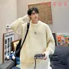 Pulls pour hommes Automne Hommes Hip Hop Advanced Adolescents Style japonais Vintage All-Match Mâles Tricots Beau Chic Streetwear Pull